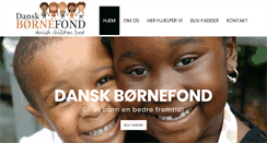 Desktop Screenshot of danskbornefond.dk