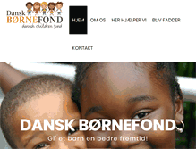 Tablet Screenshot of danskbornefond.dk